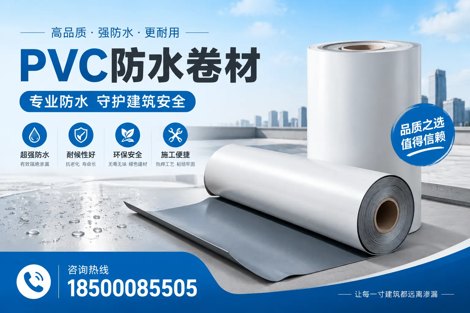 贺州地区pvc防水卷材的市场现状与发展趋势